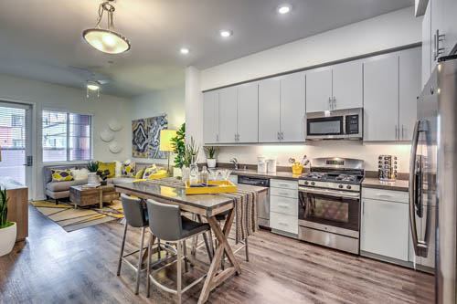 Fully Equipped Eat-In Kitchen at Metro Gateway, Riverside, California