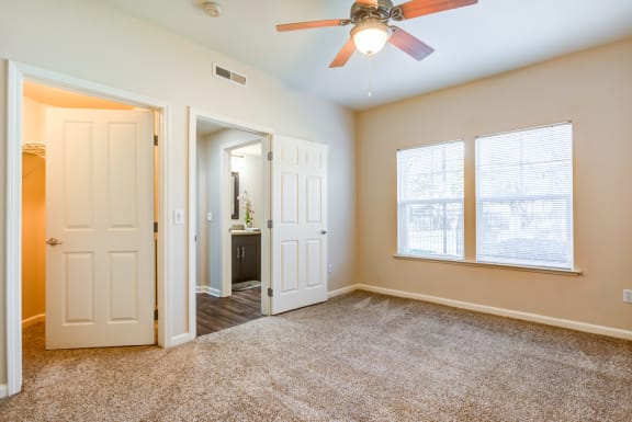 Ceiling Fans in the Primary Bedrooms at Harvest Park Apartments