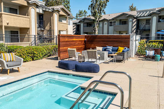 Resort Style Pool and Spa at The Summit in Chino Hills, California