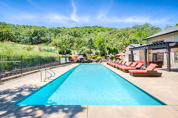 Refreshing Pool at Crooked Oak Apartments in Novato, California