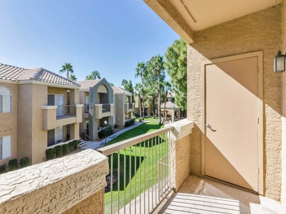 Private Balcony Overlooking Greenery at Boulders at Lookout Mountain Apartment Homes, Arizona, 85022