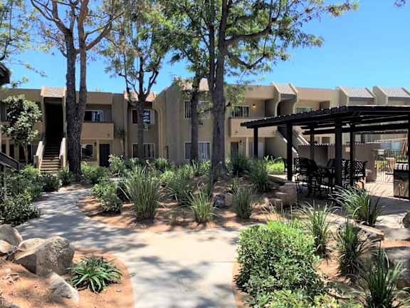 1 & 2 Bedroom Apartments with Patios at Scripps Poway Villas at 12425 Oak Knoll Rd, Poway, CA 92064