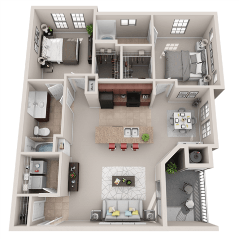 Duet Floor plan at Sonata Apartment Homes