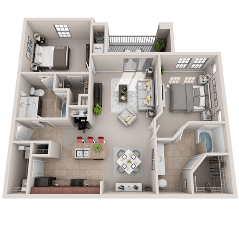 Virtuoso Floorplan at Sonata Apartment Homes