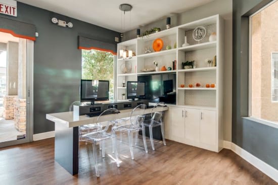 Business Center with Computer Workstations at Boulders at Lookout Mountain Apartment Homes, Phoenix, AZ