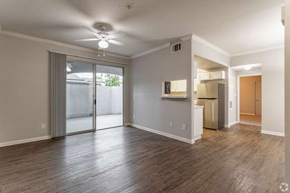 Ceiling Fans in the Living Rooms at The Hills at Quail Run in Riverside, California