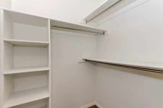 Closets with built in shelving at Boulders at Lookout Mountain Apartment Homes, Phoenix Arizona