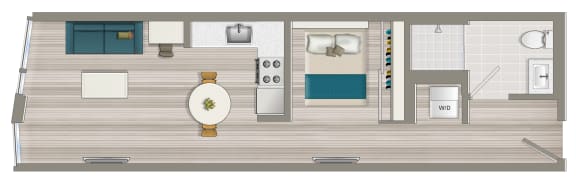 Furnished One Bedroom Boutique Suite D at NMS La Jolla, California