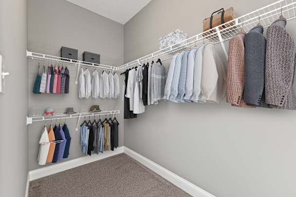 Spacious Walk In Closets