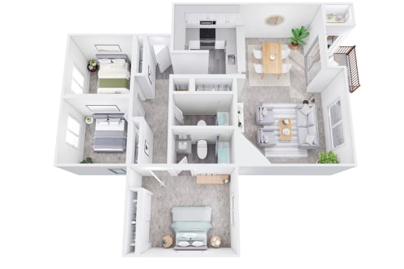 LG Three Bedroom Two Bath