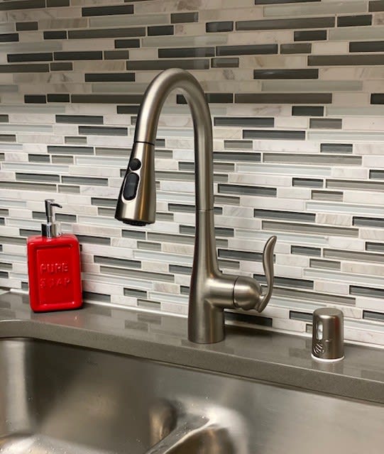 Tile Back-Splash, Goose Neck Faucet at Kelsey Ridge, Bellevue