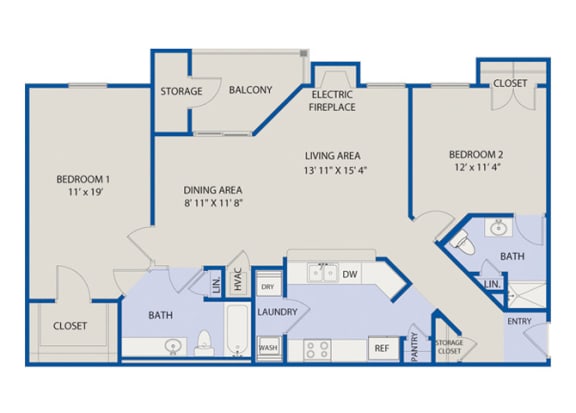 2 Bedroom 2 Baths - Phase I 2 Bedroom 2 Baths - Phase I