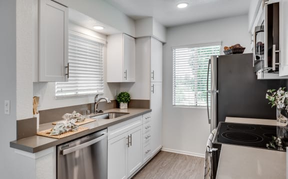 Renovated kitchens at Bella Vista, Mission Viejo