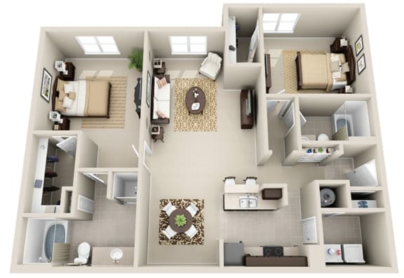 Tulsa OK Apartment For Rent Sonoma Grande 2Bed 2bath Deluxe