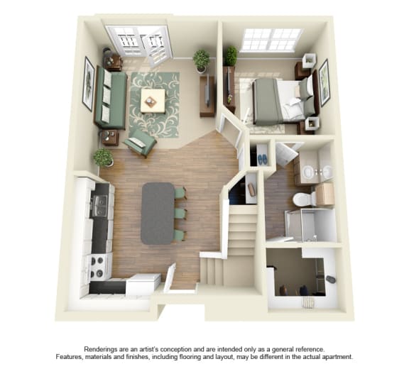 The Villas At Katy Trail Apartments in Dallas, TX offers studios, 1,2 and 3 bedroom apartment homes!