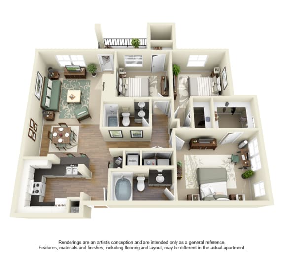 Greyson's Gate Apartments in North Dallas, TX offers 1,2 & 3 bedroom apartment homes.