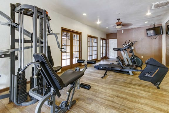 Fitness center with modern equipment.