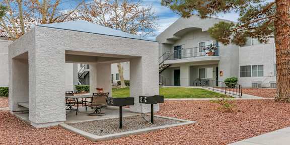 The Country Club at The Meadows offers outdoor gazebos with grills for residents to enjoy and use!