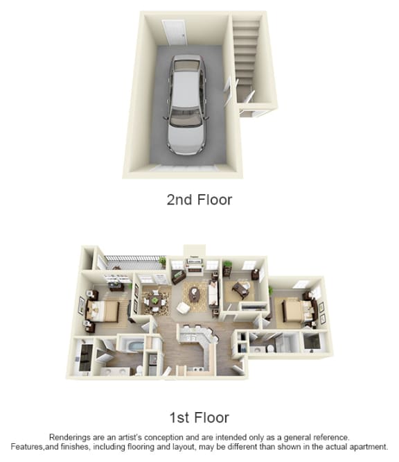 Bentley Place at Willow Bend offers  spacious 1, 2 &amp; 3 Bedroom Apartments in Plano, TX! This is out 2 bedroom floor plan option!