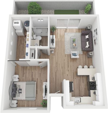 Cholla Floor Plan Cholla Floor Plan at Villas on Ash, Gilbert Arizona