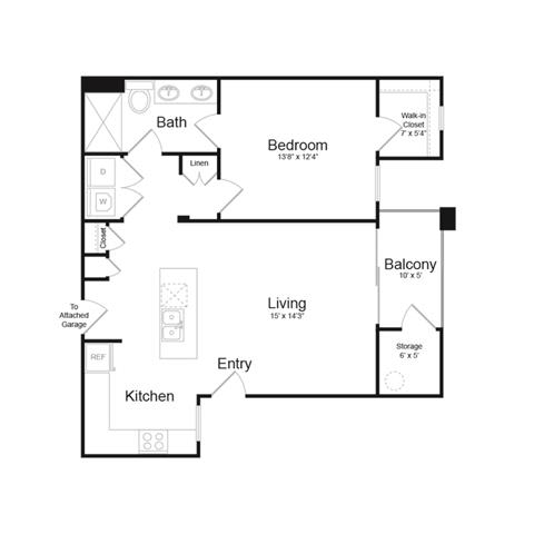 Craftsmanb Floor Plan at Craft at Gilbert and Baseline, Mesa Arizona