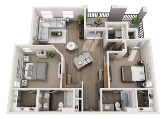 The Artist Floor Plan at Craft at Gilbert and Baseline, Mesa, AZ 85204