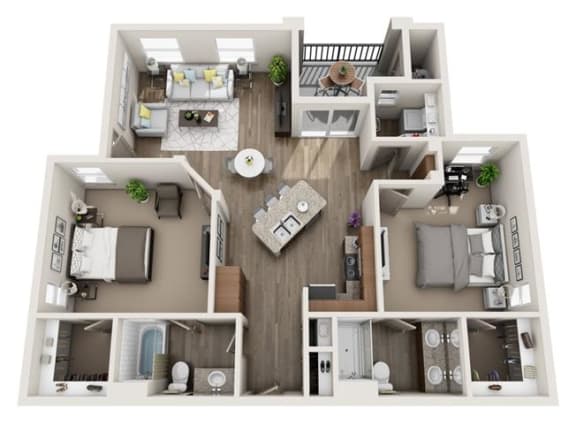 The Sanctuary Floor Plan The Sanctuary Floor Plan at Craft at Gilbert and Baseline, Mesa Arizona