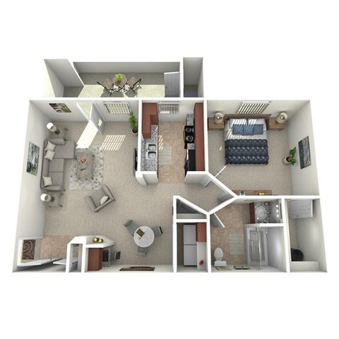 A1 Floor Plan at Superstition Canyon, Mesa, AZ, 85209