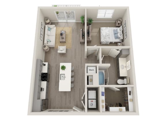 Floor Plan  A1 Floor Plan at Icon @ Cooley Station, Gilbert Arizona