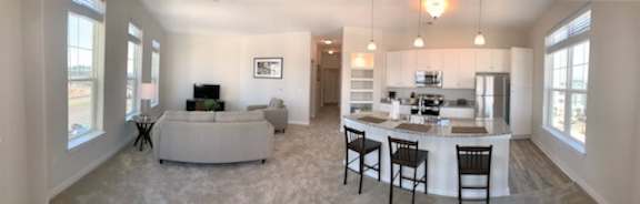 Salerno Living Room and Kitchen