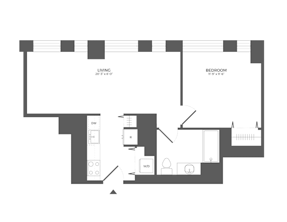 A5 Floor Plan at Link Apartments® QPN, Long Island City New York