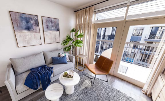 Living Room at Link Apartments® Montford, Charlotte
