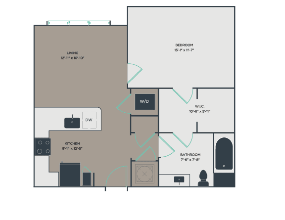 A3 Floor Plan at Link Apartments&#xAE; Montford, Charlotte