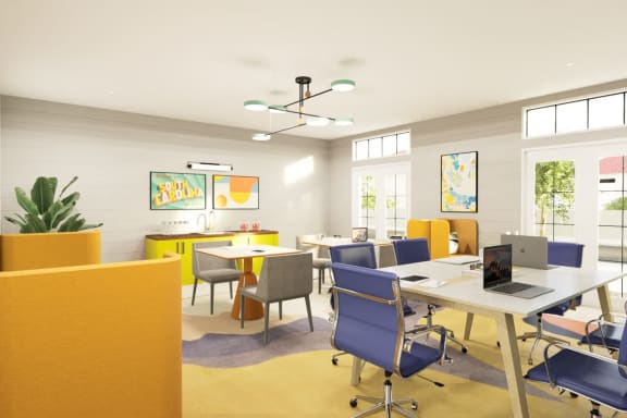 Co Working Lounge at Link Apartments® Mixson, North Charleston, SC