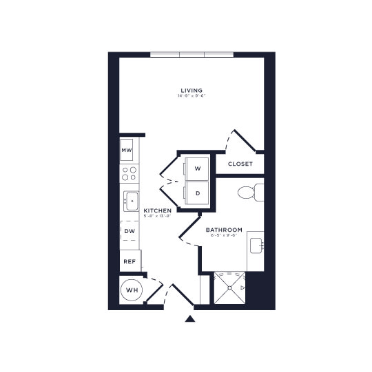 Studio 1 bath C at Link Apartments® CYKEL Apartments, Charlotte , NC