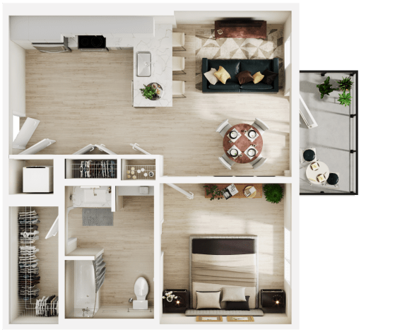 1 bed 1 bath H at Link Apartments&#xAE; Four 12, California, 94607