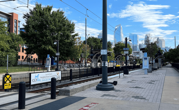 Rail Station at Link Apartments® Mint Street, Charlotte, NC, 28203