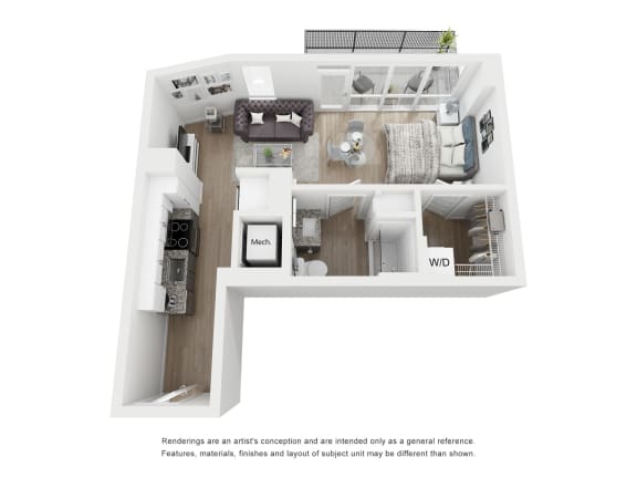 S2 Floor Plan at Link Apartments&#xAE; H Street, Washington, DC