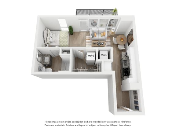 S5 Floor Plan at Link Apartments&#xAE; H Street, Washington