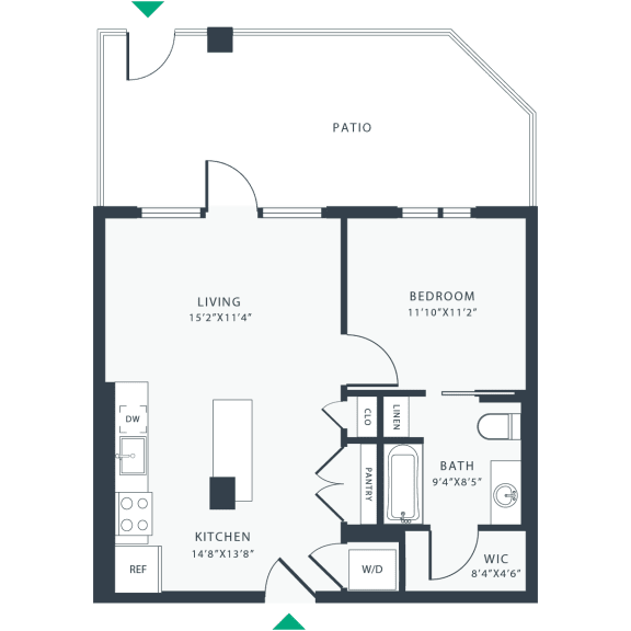 1 bed 1 bath G at Link Apartments® Four 12, Oakland, CA, 94607