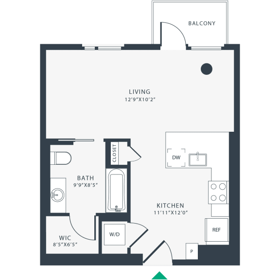 Studio 1 bath at Link Apartments® Four 12, California