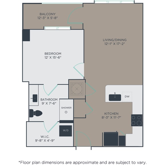 A2 Alt Floor Plan at Link Apartments&#xAE; H Street, Washington