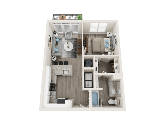 A3_A Floor Plan at Link Apartments® Linden, Chapel Hill