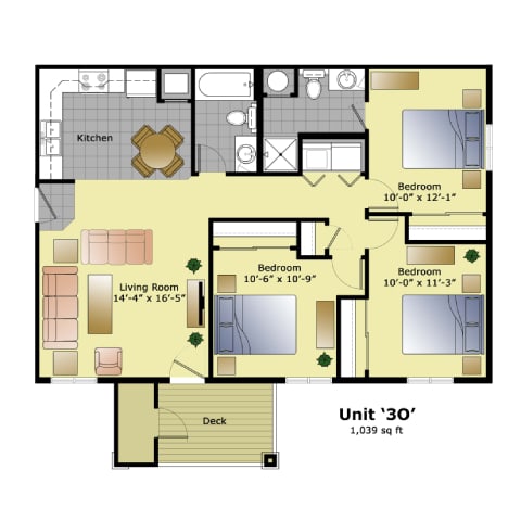 a floor plan of a house for rent
