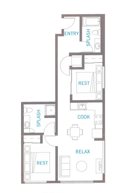 B1.1 Floor Plan Views at Vue 22