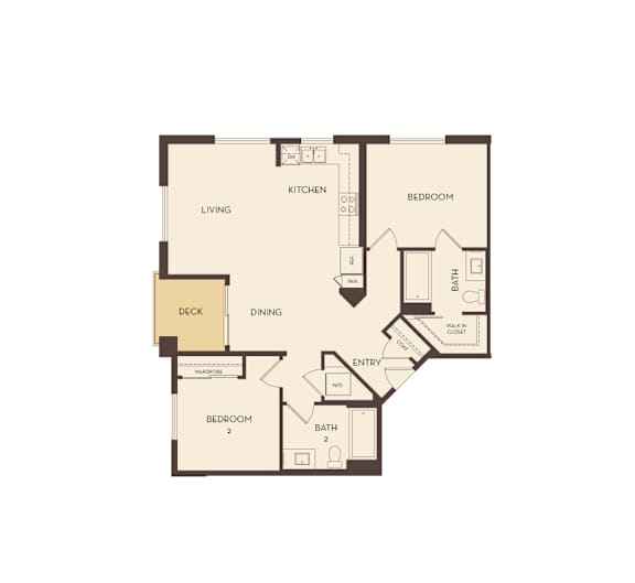 B2 floor plan at Marc