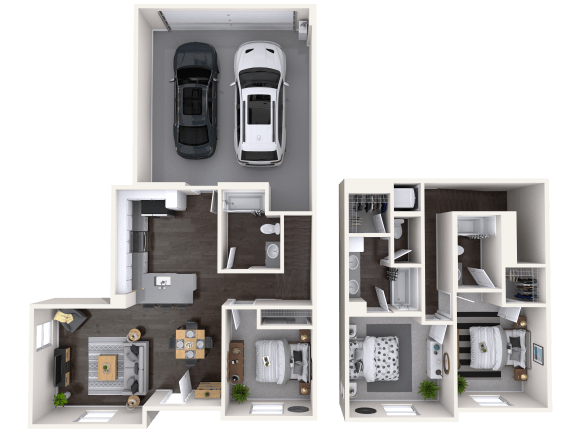 C1 Floor Plan at Mitchell Place Apartments, Murrieta