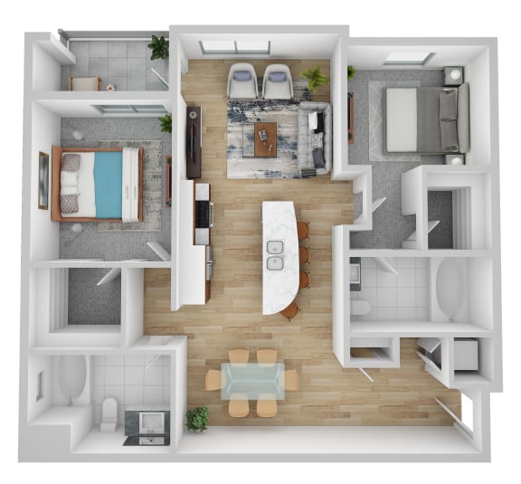 B4 floor plan at Domain San Diego