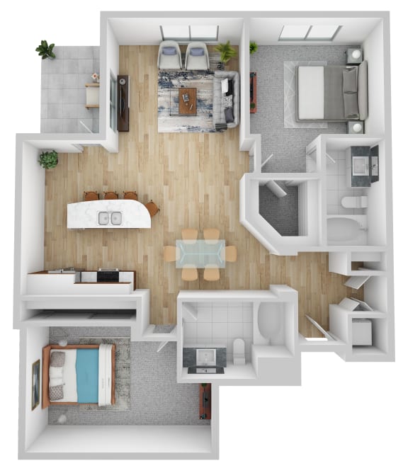 B5 floor plan at Domain San Diego