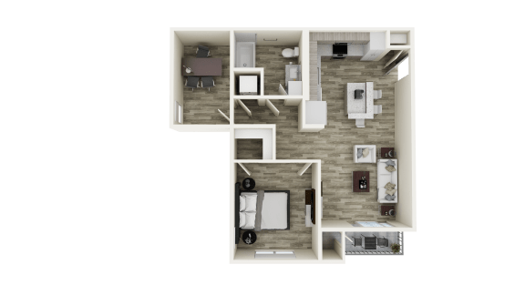 A3 floor plan at Brix 325 Apartments